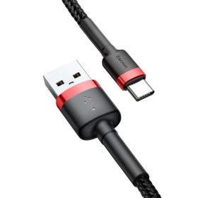 تصویر کابل تبدیل USB به USB-C باسئوس مدل CATKLF-CG1 Cafule طول 2 متر 