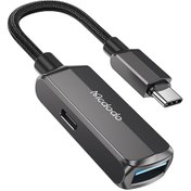 تصویر تبدیل otg تایپ‌سی به یو‌اس‌بی مدل CA-2830 مک دودو | MCDODO CA-2830 2in1 USB-C to USB Adapter 