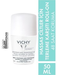 تصویر دئودورانت اورجینال برند Vichy مدل Sensitive Roll-on 48h 50 ml کد 104561899 