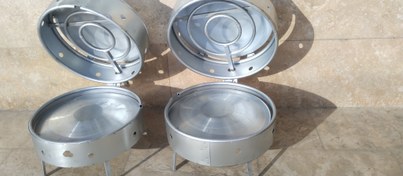 تصویر تنور صدفی (خلیجی) گازی چهارشعله دو ساج دار tanorgazi