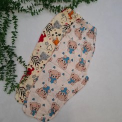 تصویر شلوارک نخی طرح خرس و گربه 