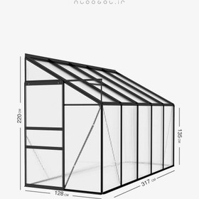 تصویر گلخانه پیش ساخته مدل W3 