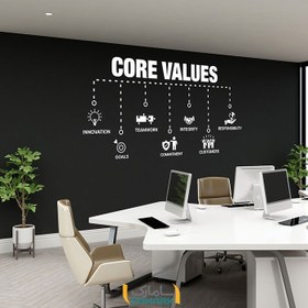 تصویر برچسب دیواریcore value 