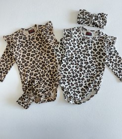 تصویر هدبند پلنگی ست بادی 