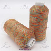 تصویر نخ روکار ابریشم خارجی مولتی کالر شماره 3 (نخ قلاب بافی) 