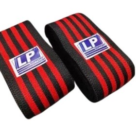 تصویر زانو بند و آرنج بند بدنسازی برند LP - آبی 