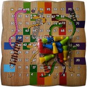 تصویر منچ و ماروپله چوبی ۴ نفره 