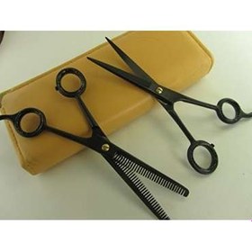تصویر ست قیچی آرایشگری سیزر پلاس Professional Hair Cutting & Thinning Scissors 