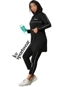 تصویر ست مانتو شلوار ورزشی زنانه Reebok Reebok womens sports pants manteau set