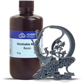 تصویر رزین قابل شستشو آذرین | Washable rigid AZARIN washable-rigid-resin-1kg-3d-printer