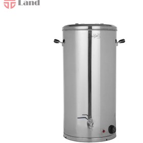 تصویر سماور برقی 50 لیتری دنیای استیل مدل دو جداره 304 نگیر Duniya Steel 50 liter electric samovar double wall model 304 Negir