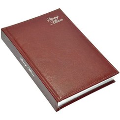 تصویر آلبوم تمبر چرم مصنوعی FIS سایز ۱۷۳x۲۵۰ میلیمتر رنگ مارون 