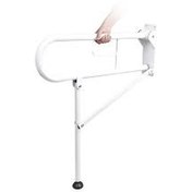 تصویر دستگیره کمکی تاشو ساده سفید و کروم 70 سانت 