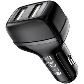 تصویر شارژر فندکی هوکو مدل Z36 لیدر Hoco Z36 Leader Dual USB Car Charger