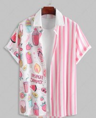 تصویر پیراهن یونیسکس برند: shein سایز : فری تا ۴۴ 