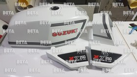 تصویر ست استیکر موتورسیکلت سوزوکی SUZUKI X7 250 (1978-1983) - خط DECALS AND STICKER FOR SUZUKI X7250 (1978-1983)