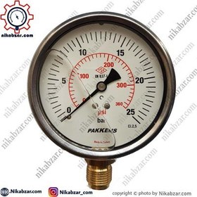 تصویر Pressure Gauge 25 Bar Pakkens 