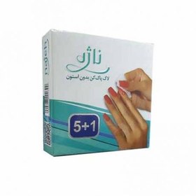 تصویر لاک پاک کن بدون استون ناژه 6 عددی Najeh Pad Nail Polish Remover