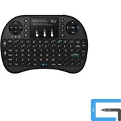 تصویر مینی کیبورد بی‌سیم Rii مدل i8 دارای تاچ‌پد 