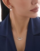 تصویر نیم ست نقره و مروارید P518 