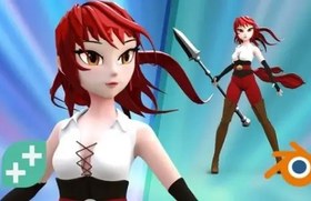 تصویر Anime Character Creator: Make 3D Anime Characters in Blender | آموزش سطح متوسط بلندر با ساخت کاراکتر انیمه 