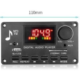 تصویر ماژول صوتی MP3 پنلی بلوتوث دار ۸۰ وات 