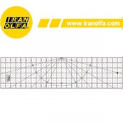 تصویر خط کش اُلفا (OLFA) ژاپن - مدل QR-6×24 (6×24 اینچ) 