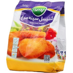 تصویر شنیسل سینه مرغ پمینا ۱ کیلوگرم منجمد و پخته شده 