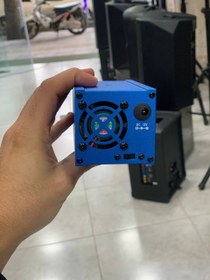 تصویر لیزر خطی پرقدرت کیلومتری سبز ثابت 