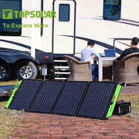 تصویر پنل خورشیدی قابل حمل مدل Topsolar 100W Foldable Portable Solar - ارسال 15 الی 20 روز کاری 