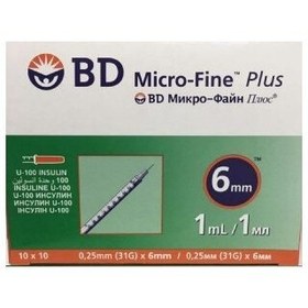 تصویر سرنگ انسولين یک واحدي BD 