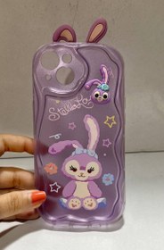 تصویر قاب گوشی فانتزی آیفون ۱۳ مدل خرگوش Fancy phone case iPhone 13 rabbit model