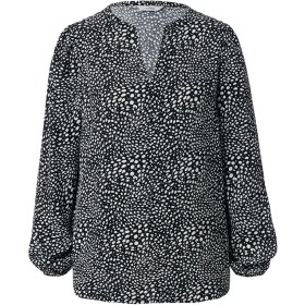 تصویر بلوز مشکی خال خالی زنانه چیبو 