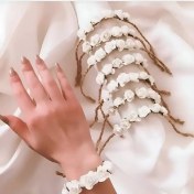 تصویر گیفت عروسی مدل دستبند گل 