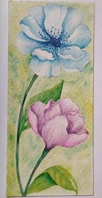 تصویر کارت پستال طرح گل 