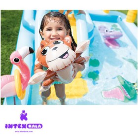 تصویر استخر بادی کودک اینتکس مدل 57161 با سرسره 