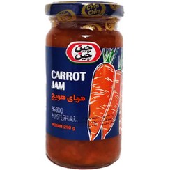 تصویر مربا هویج 290 گرمی شیشه بلند چین چین مربا هویج 290 گرمی شیشه بلند چین چین