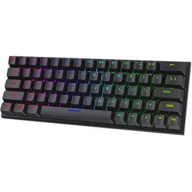 تصویر کیبورد مکانیکال گیمینگ پرودو مدل Porodo Gaming 61 Keys Pudding Mechanical Keyboard PDX224 