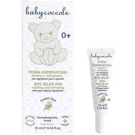 تصویر قلم تسکین کودک ایتالیایی بیبی کوکول Babycoccole Green Penna گزش حشرات مناسب برای پوست حساس 10 میل 