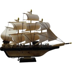 تصویر کشتی چوبی دست ساز - سایز: 35-31-10 