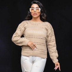 تصویر بلوز بافت گیپوری 