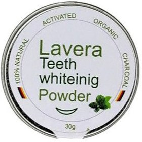 تصویر جرم گیر و سفید کننده دندان لاورا حجم ۳۰ گرم Lavera teeth whitening and scale remover, volume 30 grams