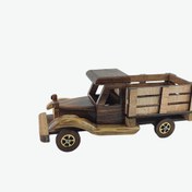 تصویر ماشین کلاسیک چوبی طرح کامیون سایز متوسط 