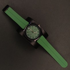 تصویر تیسوت مردانه کد (6825) قاب مشکی بند و صفحه سبز 