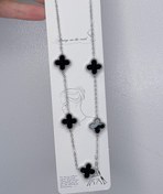 تصویر گردنبند ونکلیف - نقره ای مشکی 