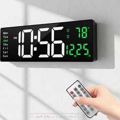 تصویر ساعت دیواری دیجیتال مدل CH13 سایز ۱۶ اینچ 