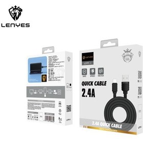 تصویر کابل شارژ یو اس بی به لایتنینگ LENYES LC971-I 