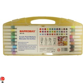 تصویر ماژیک آکرلیک 36 رنگ مپرومکس 