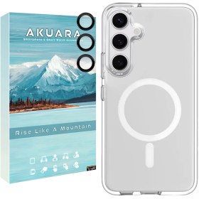 تصویر کاور آکوآرا مدل BKRNG مناسب برای گوشی سامسونگ Galaxy S24 FE با محافظ لنز دوربین 