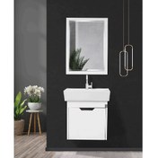 تصویر فول ست روشویی کابینتی کاکتوس مدل atila46 کد 1010 (سفید) 